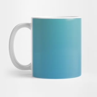 Mint Green Teal to Steel Blue Ombre Fade Sunset Gradient Mug